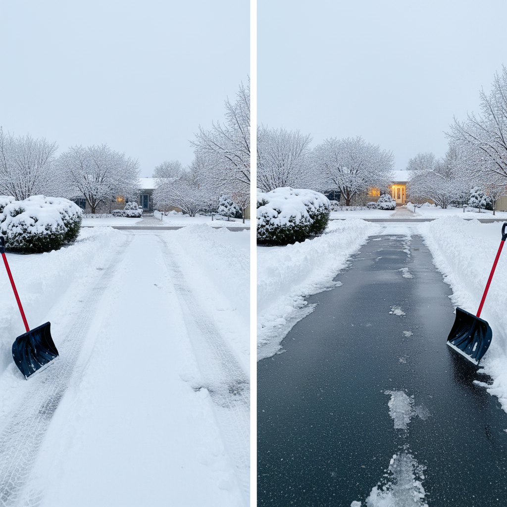 Heavy-Duty 52" Poly Snow Shovel