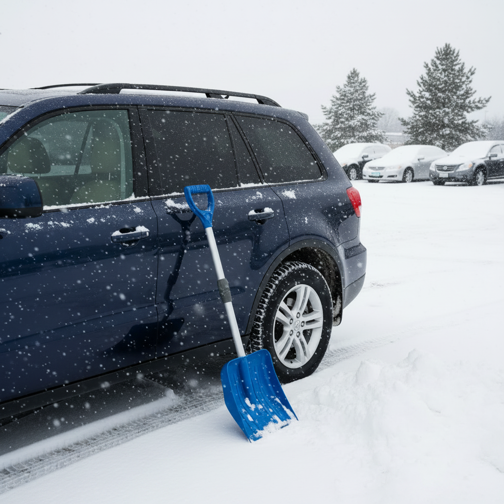 30-Inch Heavy-Duty Poly Snow Shovel