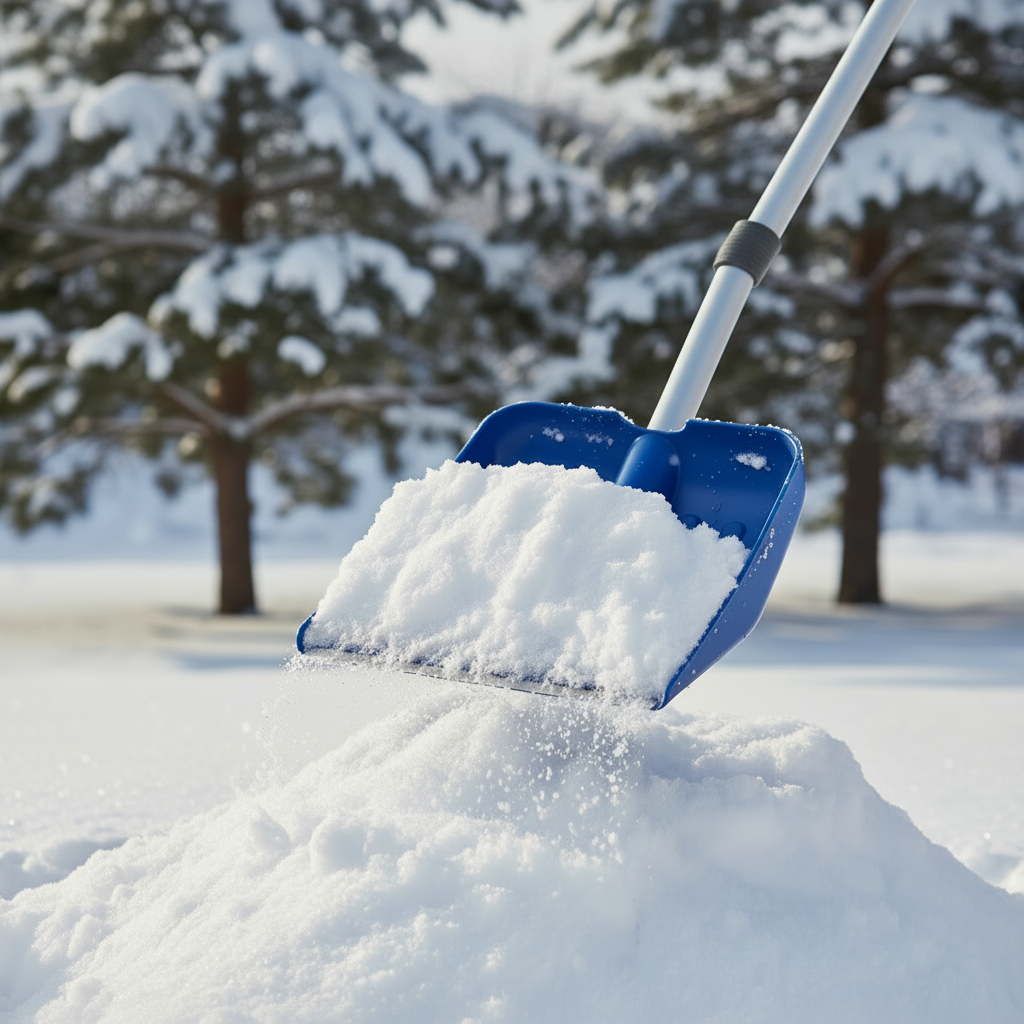 30-Inch Heavy-Duty Poly Snow Shovel