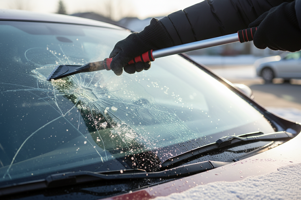 52-Inch Telescoping Snow Brush & Ice Scraper