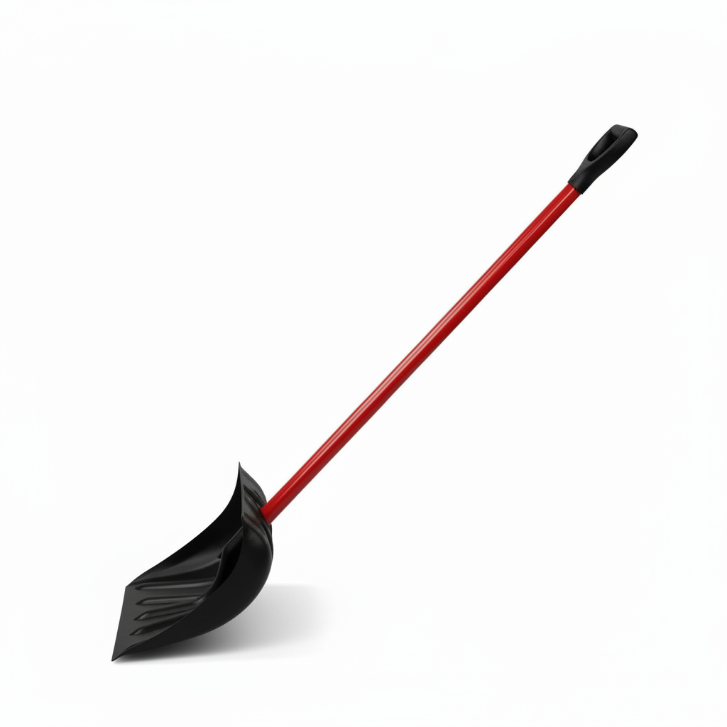 Heavy-Duty 52" Poly Snow Shovel