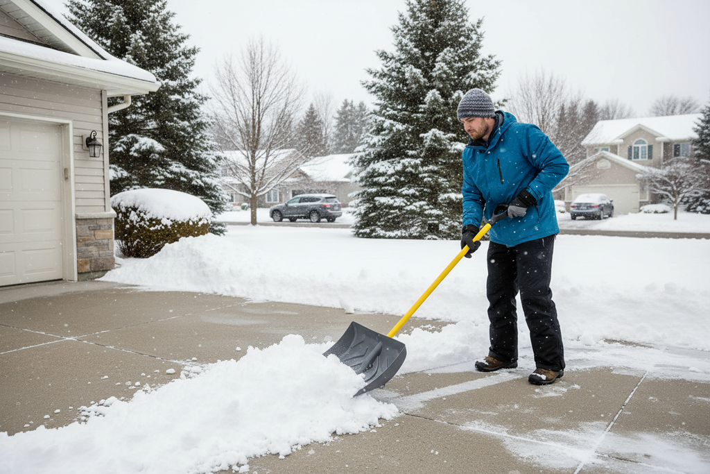 Poly Snow Shovel 52''